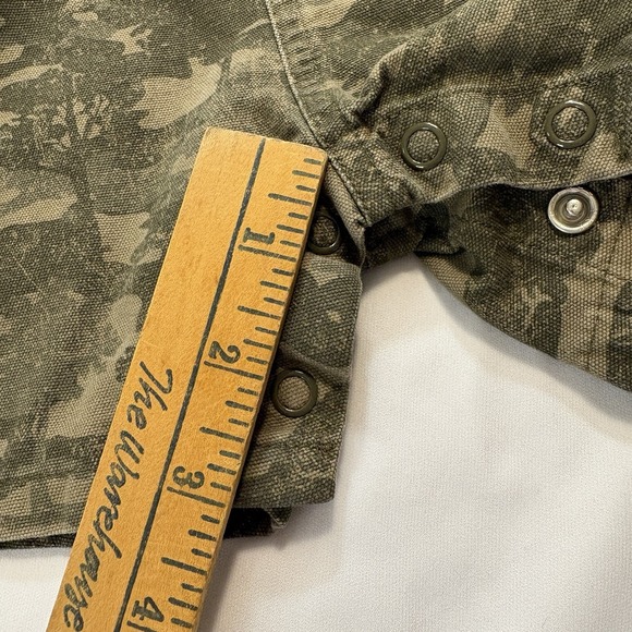 Carhartt Baby 12M Camo Bib Short Overalls CG8913 5.4oz Canvas Western Cowboy - Picture 7 of 9